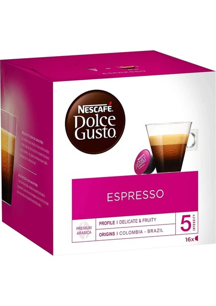 Dolce Gusto Espresso 16 Kapsül Kahve