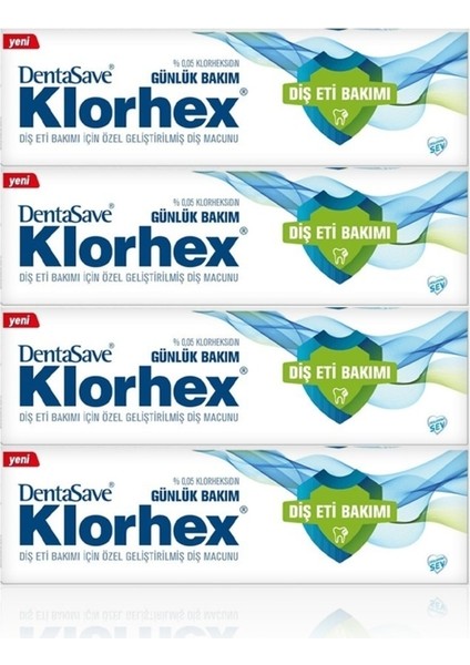 Klorhex Diş Macunu Günlük Bakım 75 ml x 4