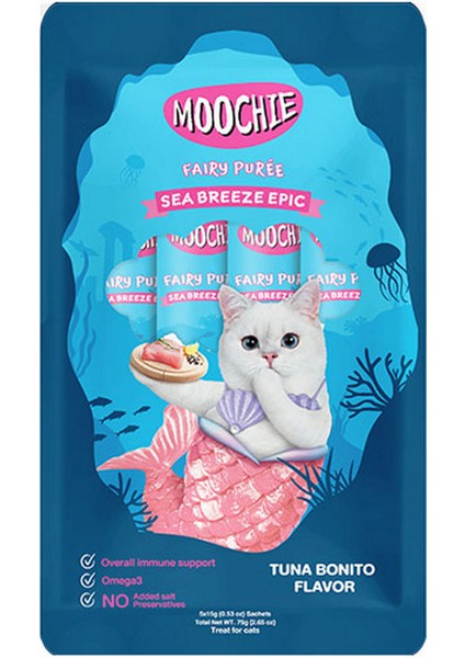 Nrtmsa Moochie Sivi Kedi ÖdÜlÜ Ton-palamut 5x15 Gr X 4 Adet