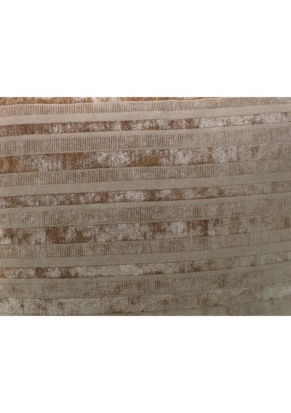 Bej Şönil Çizgili Kırlent Kılıfı (45X45)