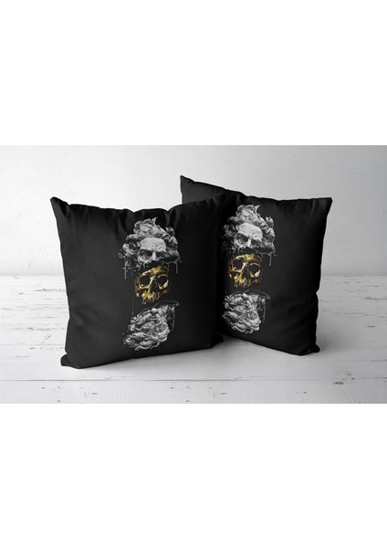 Gold Zeus Çift Taraflı Kırlent Kılıfı (45X45)