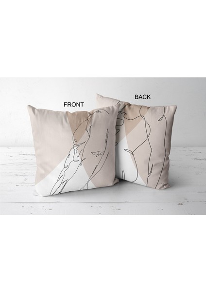 Nü 5 Erkek Çizgisel Özel Tasarım Çift Taraflı Kırlent Kılıfı (45X45) fiyatları