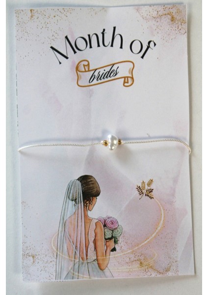 Şans Bilekliği - 20 Adet Kişiye Özel Kuşe Kartlı - Kına Hediyesi - Nikah Hediyesi - Bride Hediyesi fırsatları