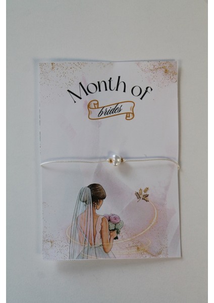 Şans Bilekliği - 20 Adet Kişiye Özel Kuşe Kartlı - Kına Hediyesi - Nikah Hediyesi - Bride Hediyesi indirimleri