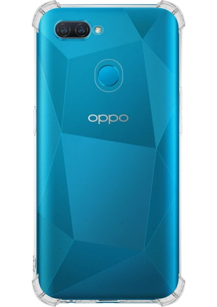 Oppo A5S Kapak Şeffaf Antishock Köşe Korumalı Silikon Kılıf