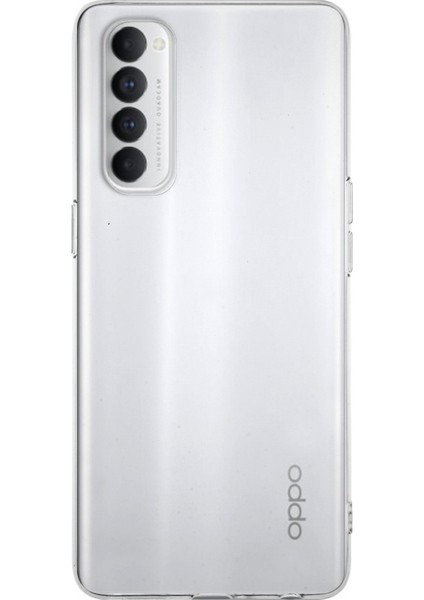 Oppo Reno 4 Pro Kapak 1mm Süper Silikon Şeffaf Kılıf