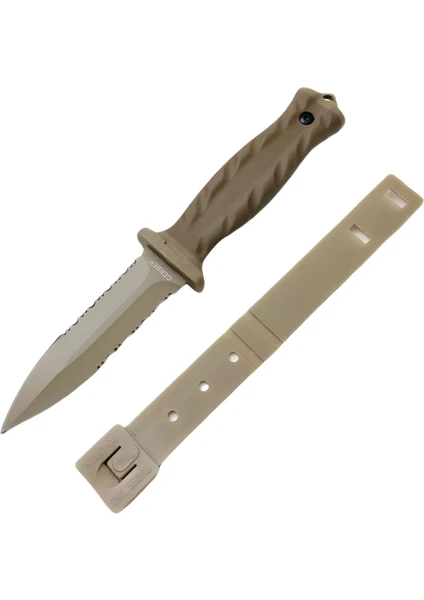 Bear Grylls Çöl Rengi 24 cm Kılıflı Bıçak Kamp Bıçağı Paslanmaz Çelik Outdoor Bıçak Stainless Steel Palaska Aparatlı