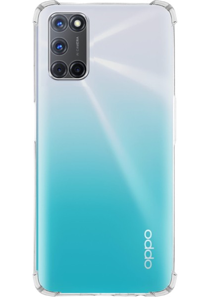 Oppo A72 Kapak Kamera Korumalı Antishock Köşe Korumalı Şeffaf Silikon Kılıf