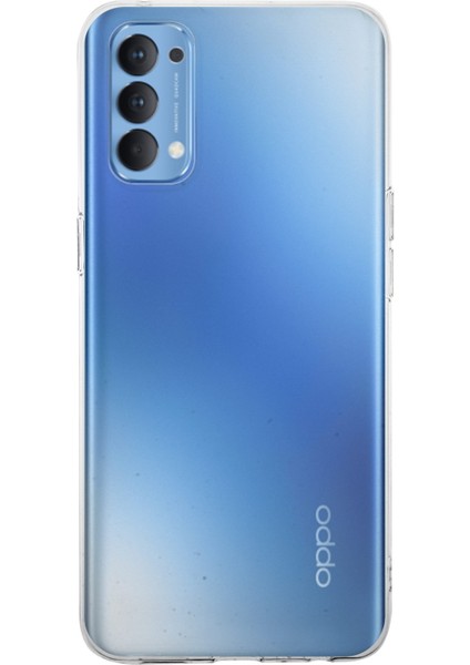 Oppo Reno 4 Kapak 1mm Süper Silikon Şeffaf Kılıf