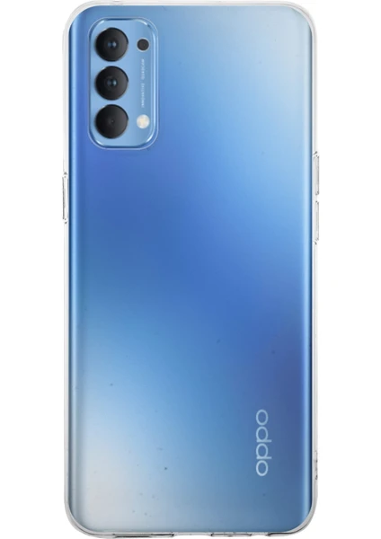 Kzy Oppo Reno 4 Kapak 1mm Süper Silikon Şeffaf Kılıf