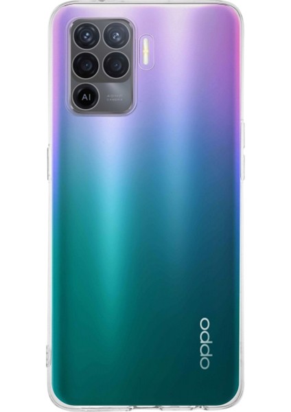 Kzy Oppo Reno 5 Lite Kapak 1mm Süper Silikon Şeffaf Kılıf