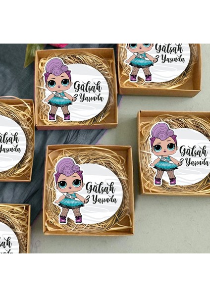 20 Adet Kişiye Özel Hediye Magnet Doğum Günü, Sünnet ve Parti Magneti Model 9145