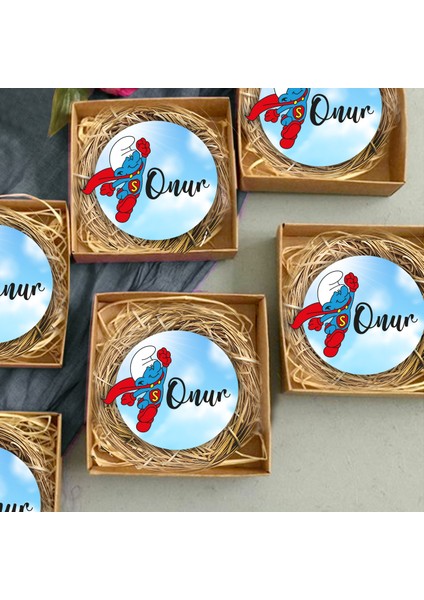 20 Adet Kişiye Özel Hediye Magnet Doğum Günü, Sünnet ve Parti Magneti Model 9005