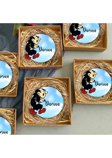 20 Adet Kişiye Özel Hediye Magnet Doğum Günü, Sünnet ve Parti Magneti Model 8945