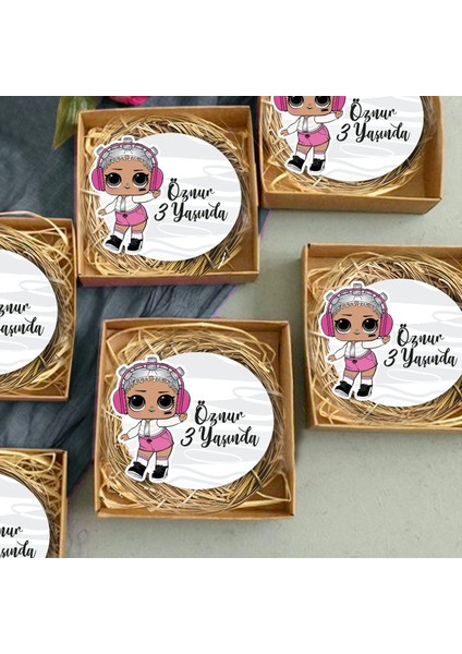 20 Adet Kişiye Özel Hediye Magnet Doğum Günü, Sünnet ve Parti Magneti Model 9125