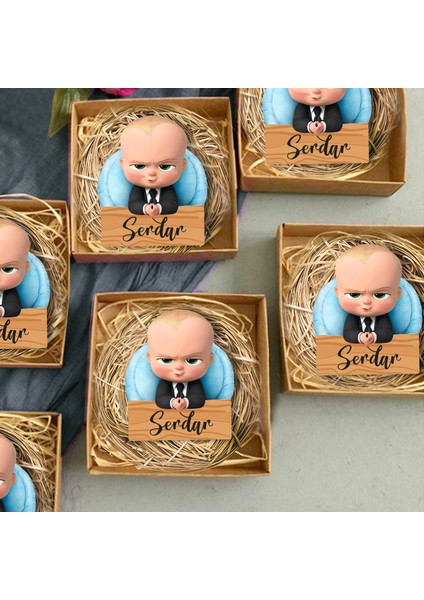 20 Adet Kişiye Özel Hediye Magnet Doğum Günü, Sünnet ve Parti Magneti Model 7525