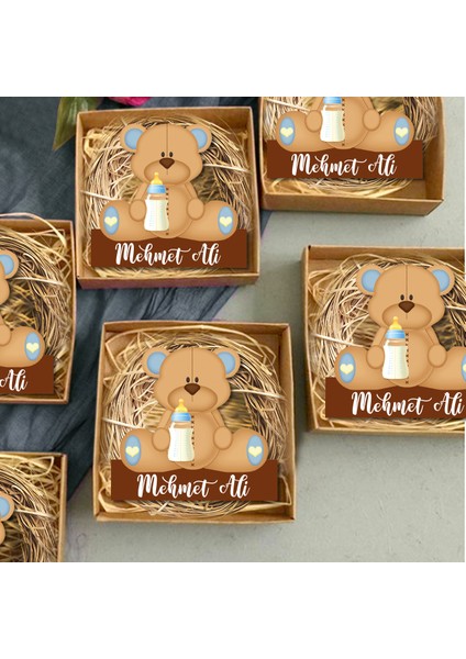 20 Adet Kişiye Özel Hediye Magnet Doğum Günü, Sünnet ve Parti Magneti Model 7215