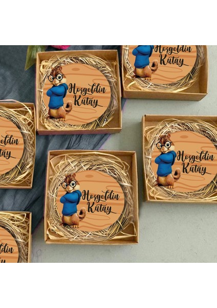 20 Adet Kişiye Özel Hediye Magnet Doğum Günü, Sünnet ve Parti Magneti Model 9085