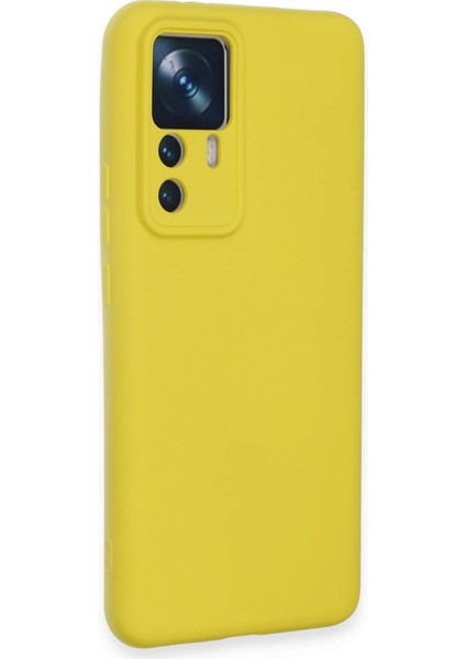 Xiaomi Mi 12T Pro Kılıf Nano Içi Kadife Silikon - Sarı 300099 fiyatları