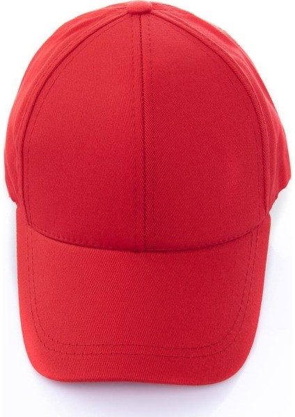 Unisex Arkası Ayarlı Kep Şapka Kırmızı