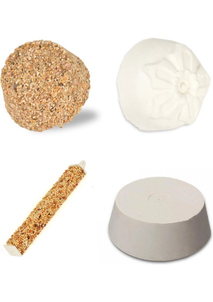 Mineral Blok+Gaga Taşı+Kalsiyum Blok+Kraker Seti