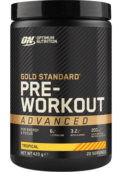 Gold Standard Pre Workout Advanced 420 gr