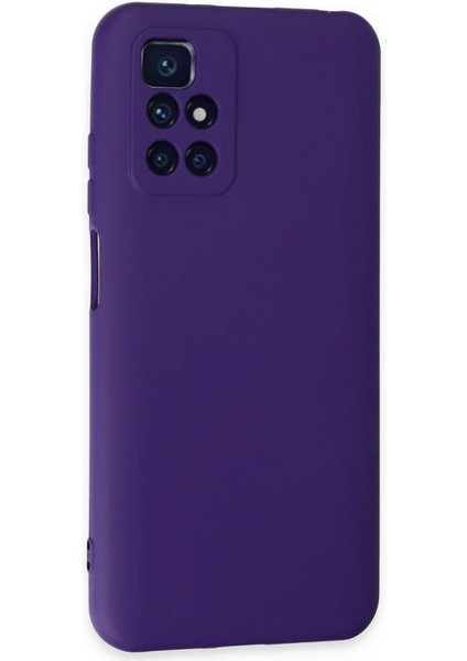 Xiaomi Redmi 10 Kılıf Nano Içi Kadife Silikon - Mor 300099