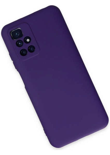 Xiaomi Redmi 10 Kılıf Nano Içi Kadife Silikon - Mor 300099