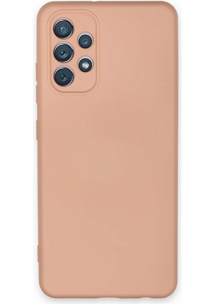 Samsung Galaxy A13 4g Kılıf Nano Içi Kadife Silikon - Pudra Nrmsa