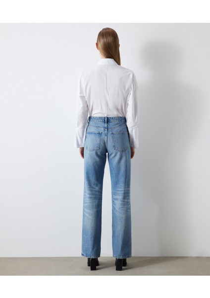 Wide Leg Fit Jean Pantolon