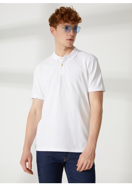 Rıders By Lee Beyaz Erkek Polo T-Shirt