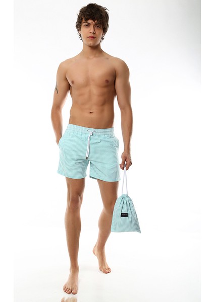 Yeşil Erkek Şort Mayo 1024
