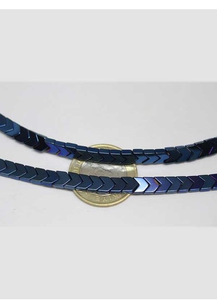 Hematit Taşı Yarım Dizi (17320) (18CM Uzunluğundadır)