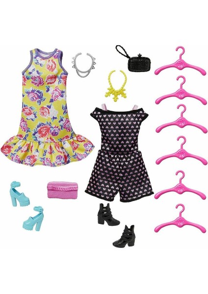 HJL66 Barbie'nin Pembe Gardırobu modelleri