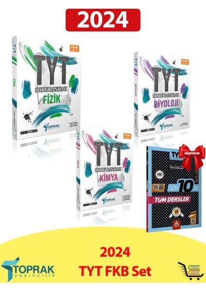 Tyt Fizik-Kimya-Biyoloji Soru Bankası Seti Hediyeli! modelleri