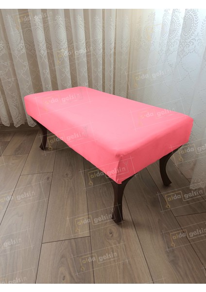 100 cm Düz Ayak Ucu Kapı Önü Antre Bench Puf Ceviz Ayak