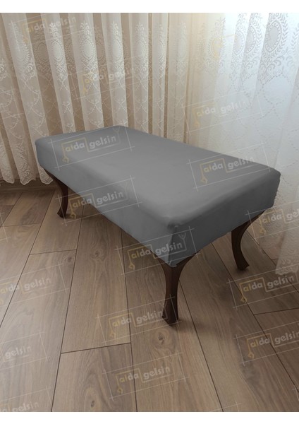 100 cm Düz Ayak Ucu Kapı Önü Antre Bench Puf Ceviz Ayak