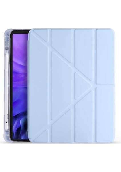 Samsung Galaxy Tab S7 Fe S8 Plus T970 X800 T733 T737 T736 12.4 Inç Kapak Kılıf Kalem Bölme Hazneli Arkası Yumuşak Silikon Mars With Pen Standlı Çizilmez Zırh