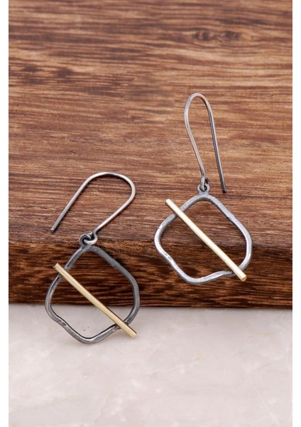 Kaos Tasarım Elişi Gümüş Küpe 2603 modelleri