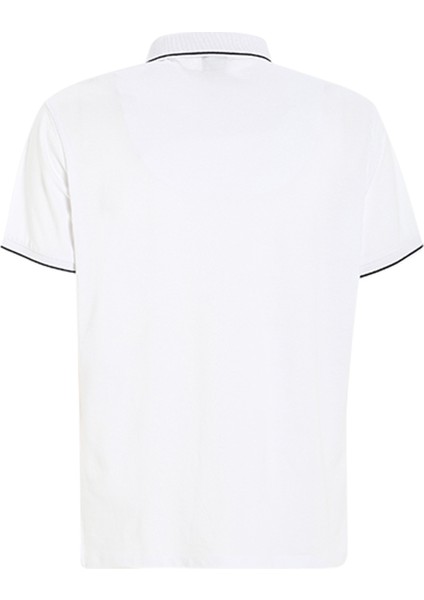 Beyaz Erkek Polo Yaka Regular Fit T-Shirt A108001S00_DECK Lgt Pıque