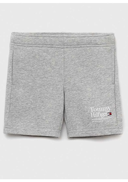 Normal Bel Normal Gri Erkek Çocuk Şort Tımeless Tommy Sweatshorts