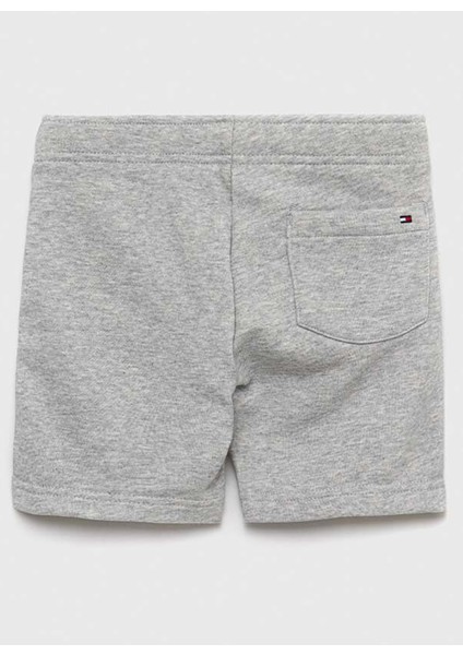 Normal Bel Normal Gri Erkek Çocuk Şort Tımeless Tommy Sweatshorts