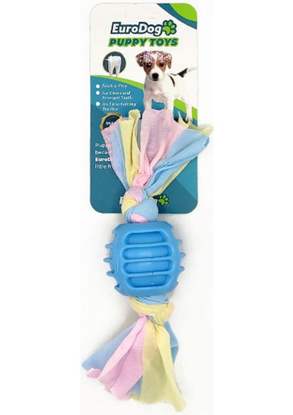 Puppy Toys Mavi Ufak Top Diş Kaşıma Oy. Nrmsa