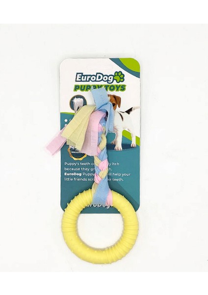 Puppy Toys Sarı Halka Diş Kaşıma Oyuncağı Nrmsa