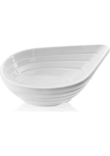Kırılmaz Damla Çerezlik 6 Adet 16X12 cm Beyaz TR260W