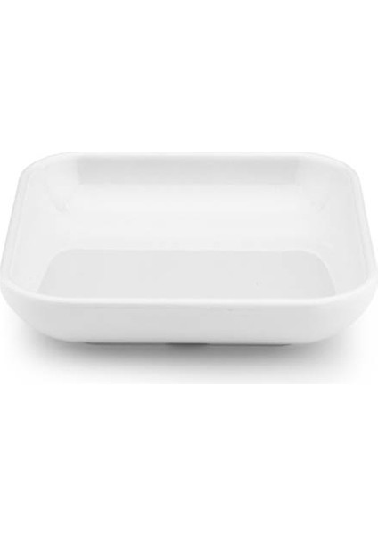 Kırılmaz Kare Çerezlik 6 Adet 12 cm Beyaz TR509W