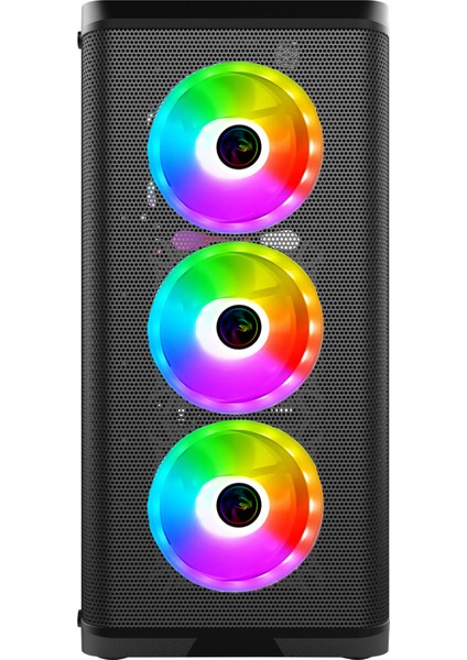 Wolf 4X120 mm Rainbow Fanlı Oyuncu Gaming Bilgisayar Kasası