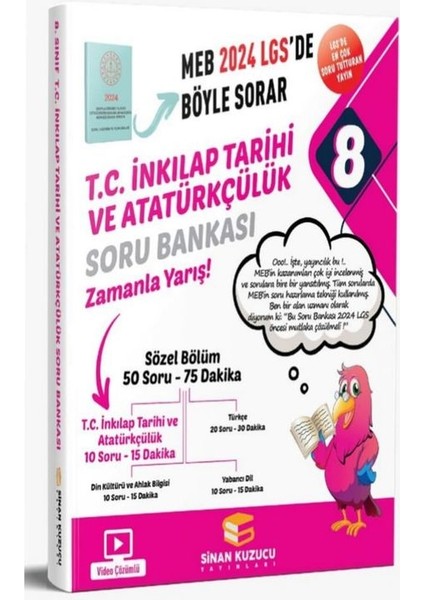 LGS 2024 T.C. İnkılap Tarihi Ve Atatürkçülük Soru Bankası