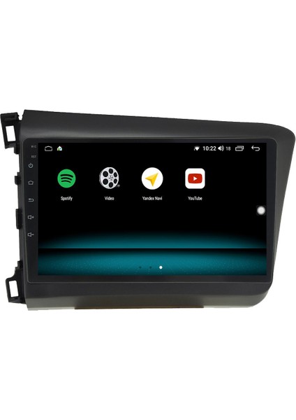 Honda Civic Fb7 Android 12 Multimedya Carplay 8gb Ram + 128GB HDD Navigasyon Ekran modelleri