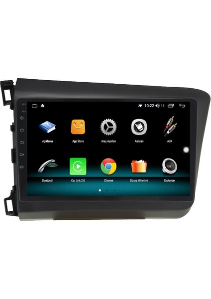 Honda Civic Fb7 Android 12 Multimedya Carplay 8gb Ram + 128GB HDD Navigasyon Ekran indirimleri